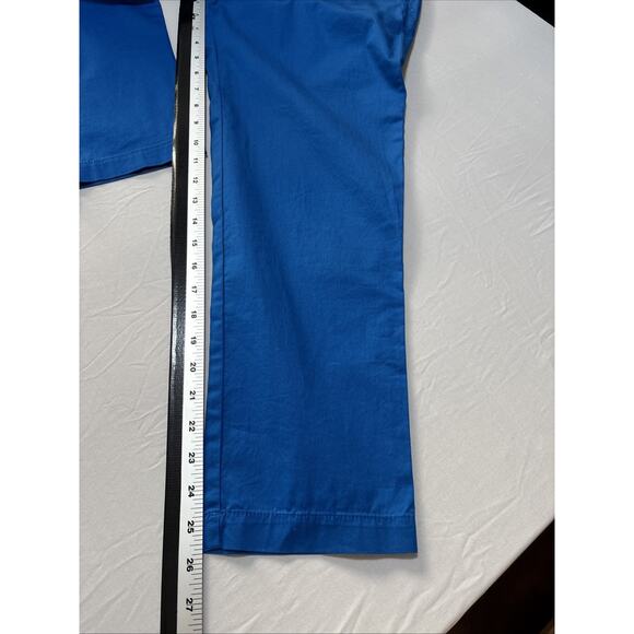 Kut From The Kloth Women's 6 Blue Crop Trouser Pants Resort Travel Spring BOHO - Picture 10 of 10